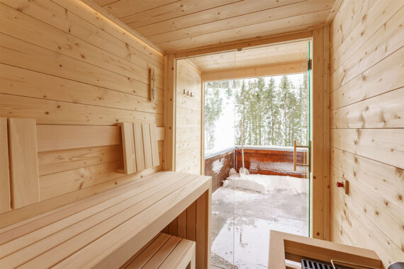 Winter im Sauna, Gästehaus Herrmann