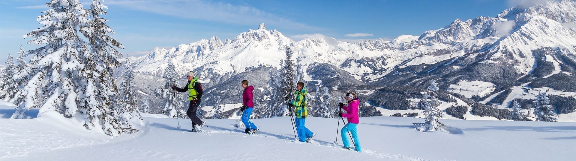 Schneeschuhwandern im Winterurlaub in Filzmoos, Ski amadé